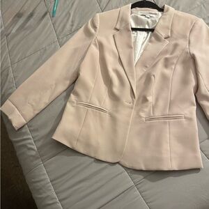 Women's Blush Pink Tailored Blazer Jacket
